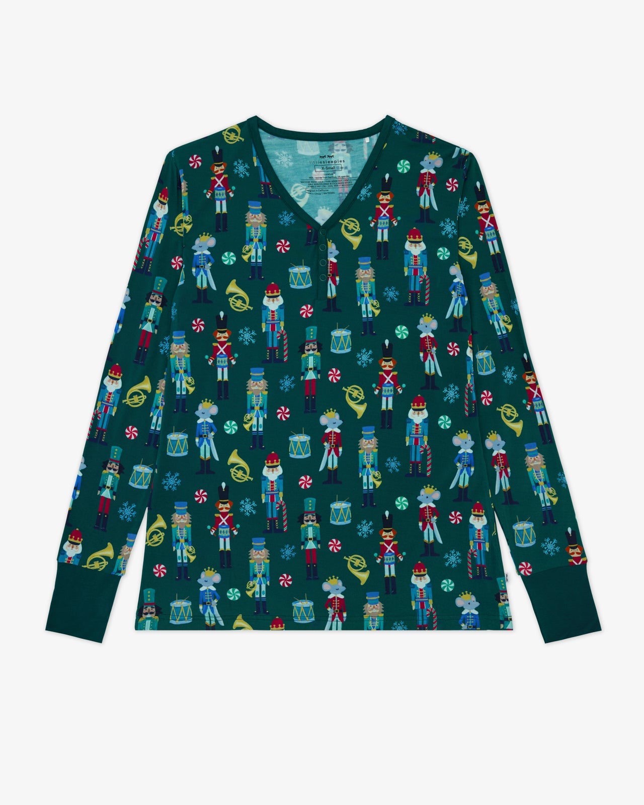 Nutcracker March Women's Long Sleeve Pajama Top
