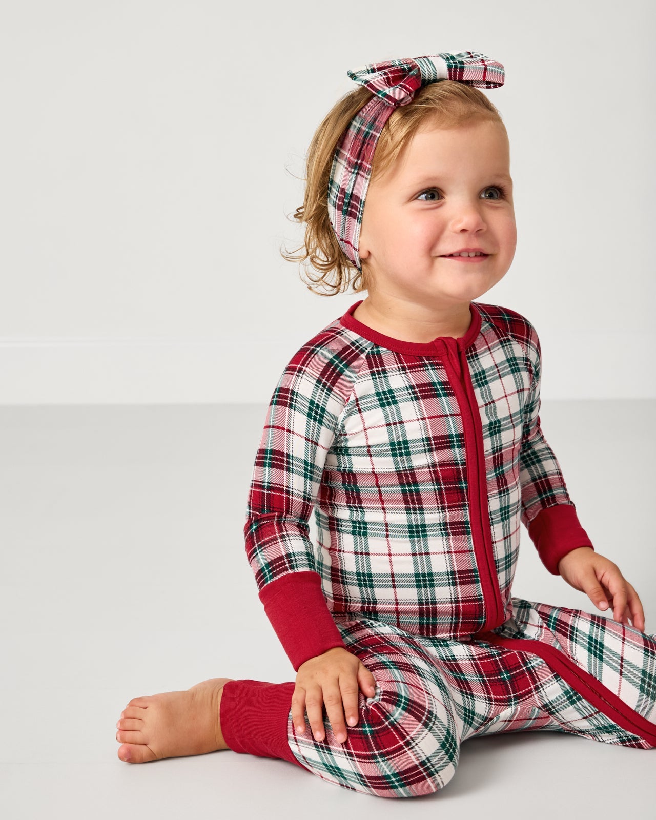 Holly Plaid Luxe Bow Headband