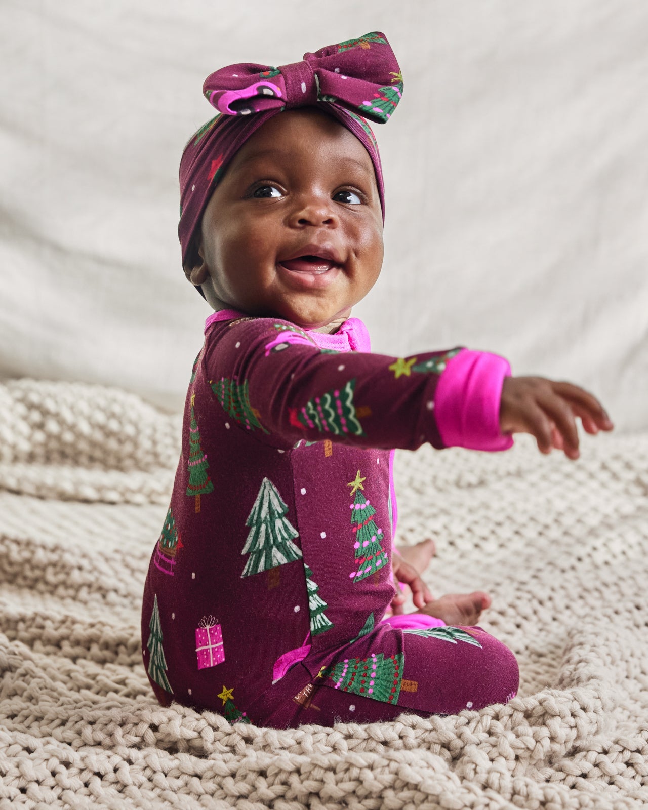 Cranberry Tree Traffic Luxe Bow Headband