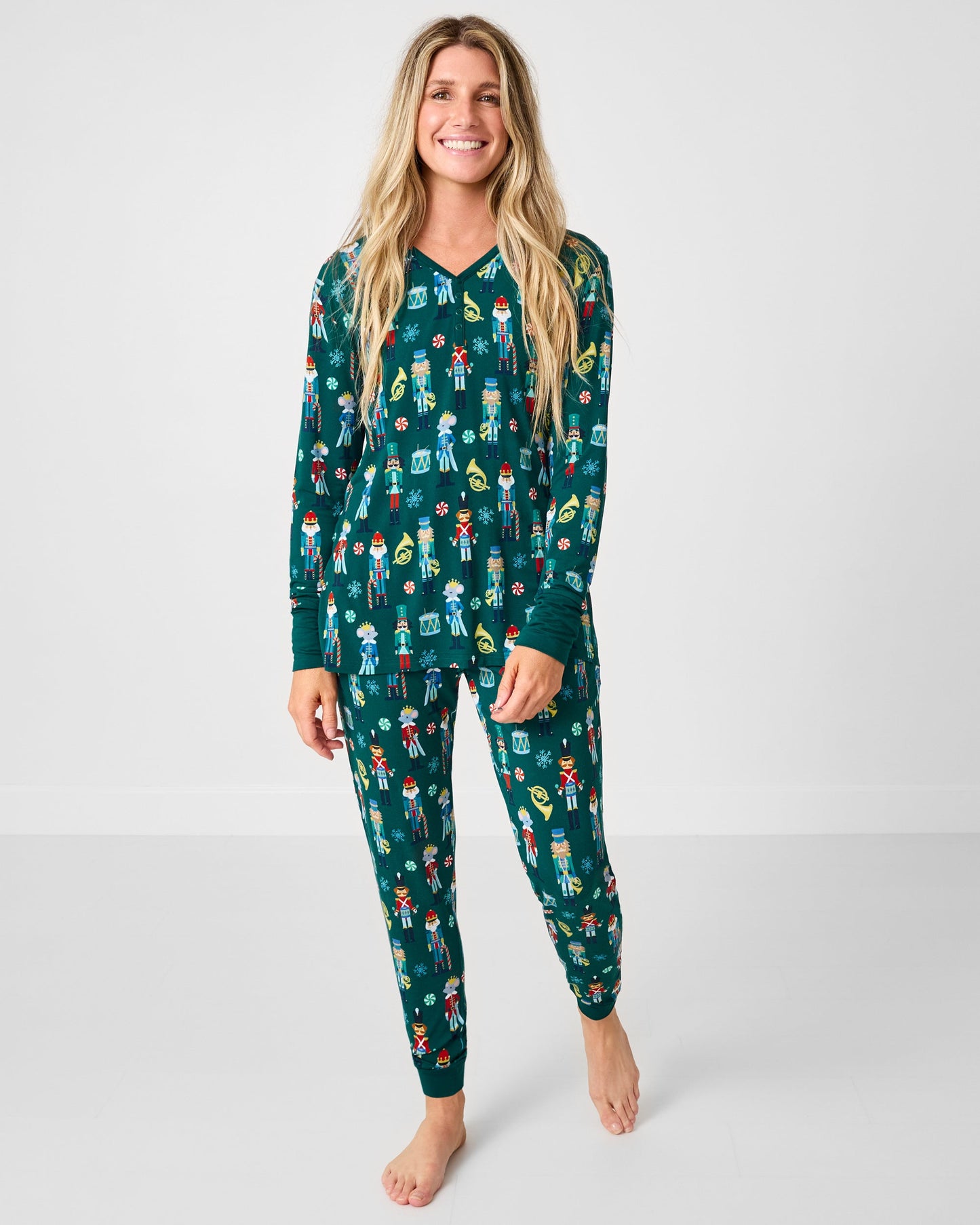 Nutcracker March Women's Long Sleeve Pajama Top