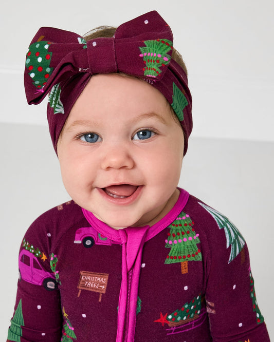 Cranberry Tree Traffic Luxe Bow Headband